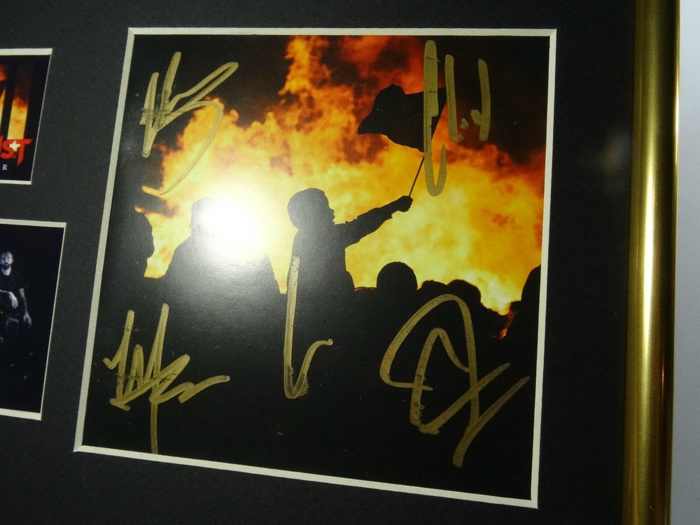 SIGNED SEVENDUST AUTOGRAPHED FRAME ALL I SEE CD DISPLAY CERTIFIED JSA # DD47487