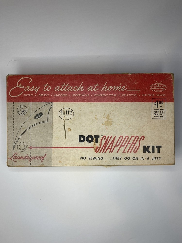 VTG Dritz Dot Snappers Kit With Box & Some Accessories Refills