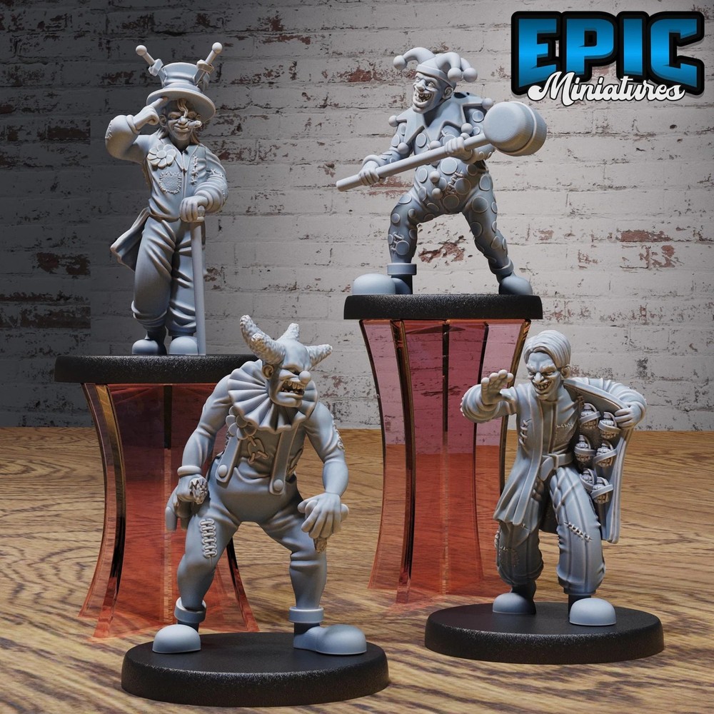 Circus Clowns Miniature