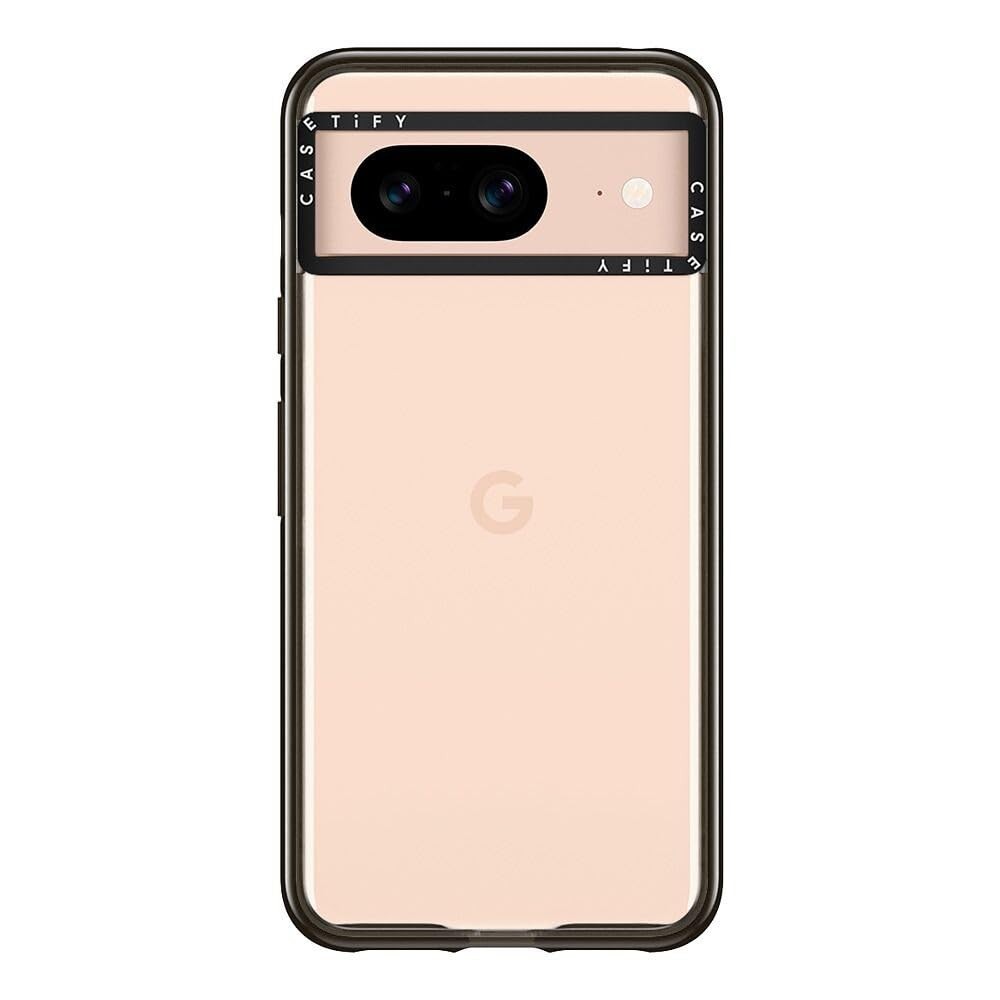 CASETiFY Impact Case for Google Pixel 8 Clear Black - Slim, Protective