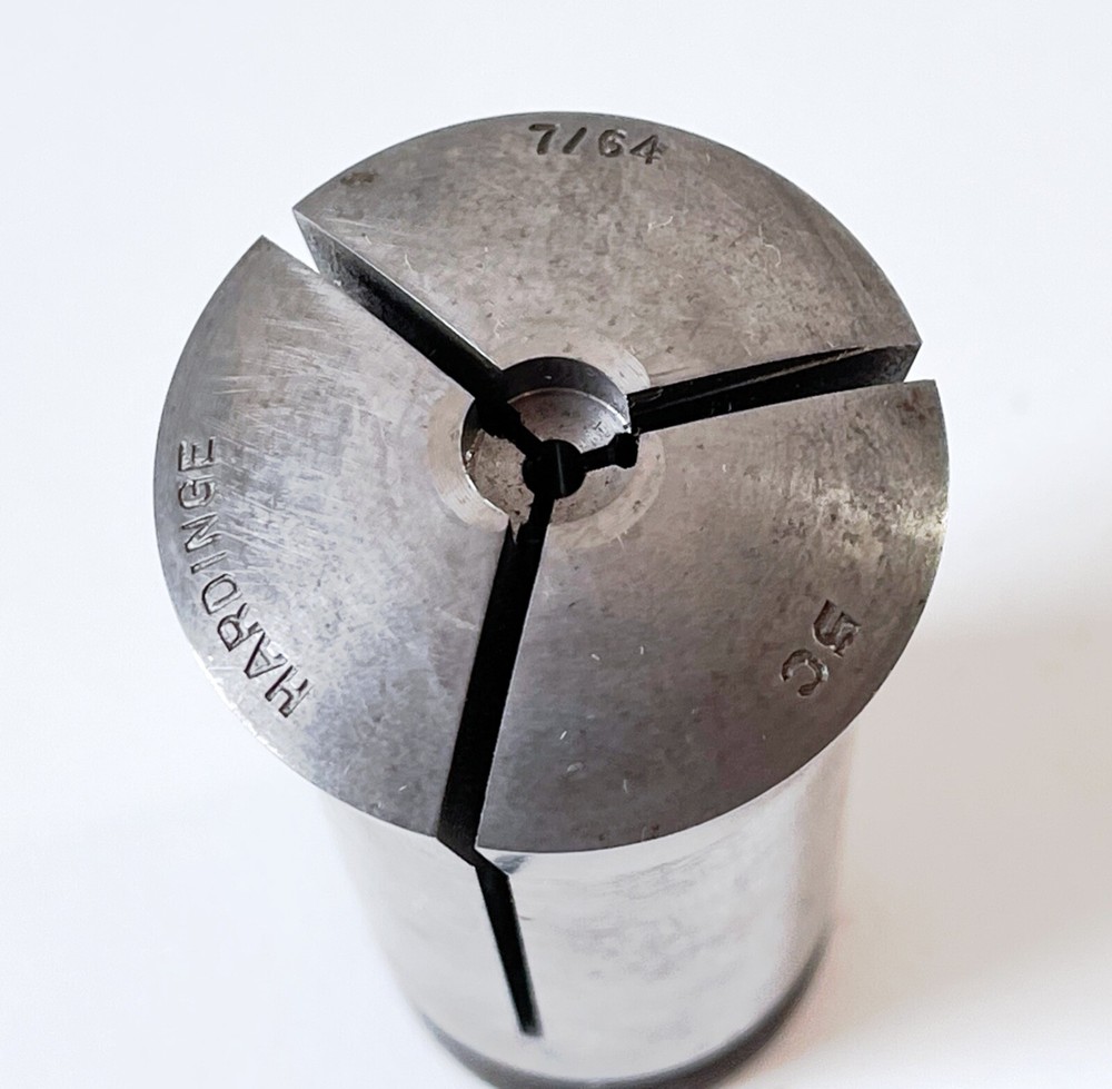 7/64" W/ .326" Counter Bore HARDINGE 5C Round Collet External & Internal Thread