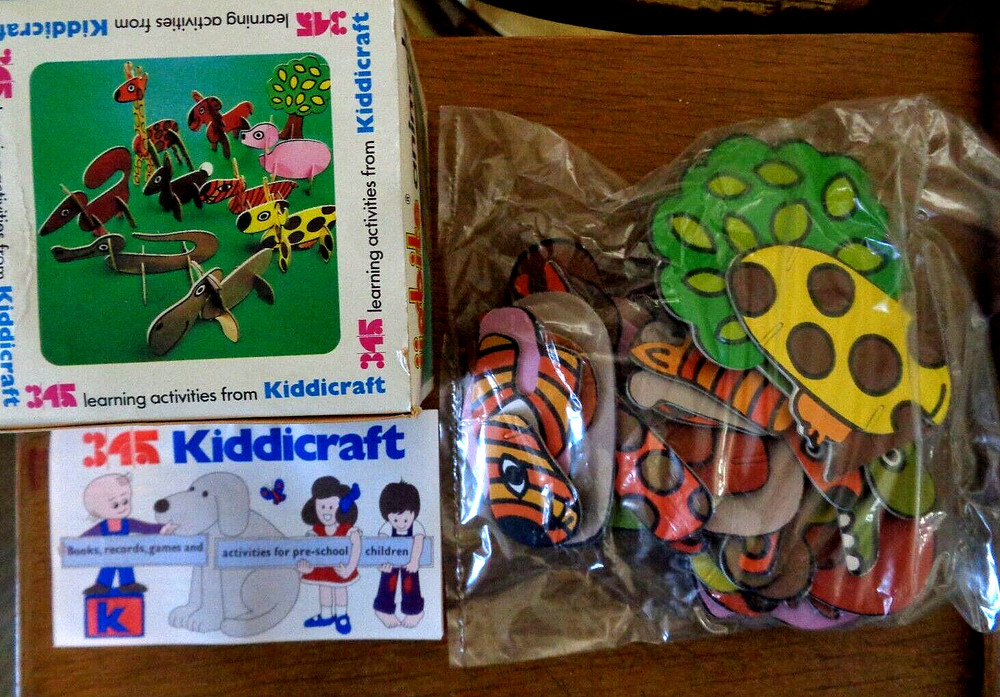 Kiddicraft JIG BITS Learning Activities * ANIMALS * 47 Pcs * Makes 9 animals