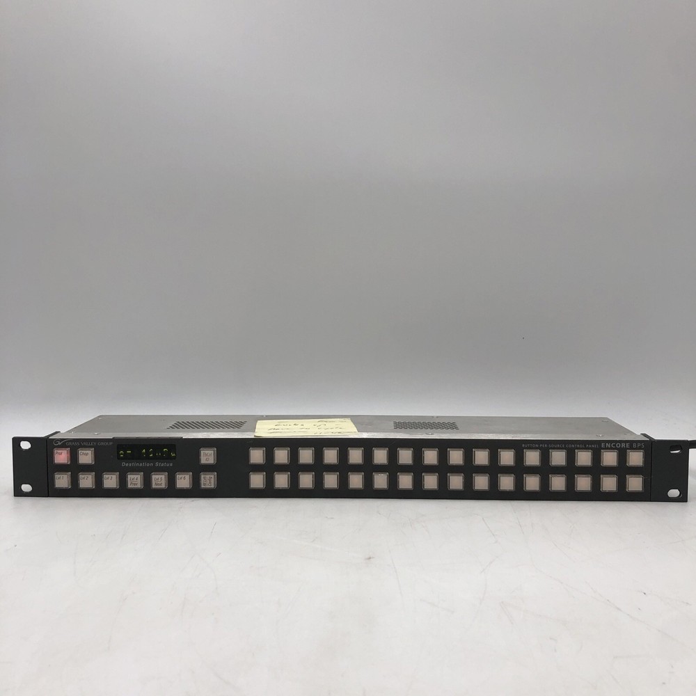 USED Grass Valley - Encore BPS Control Panel POWERS ON AS IS PARTS READ G