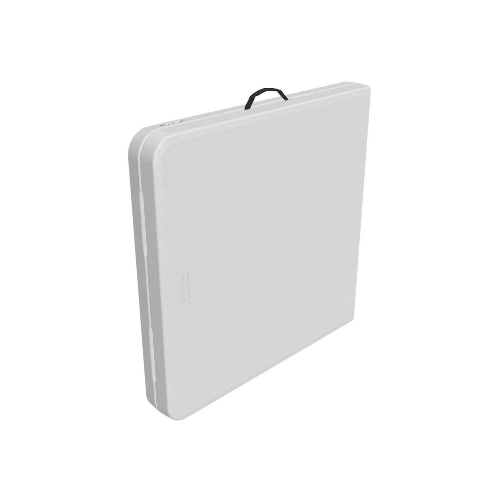 Lifetime Adjustable Height Leg Table 4428 White 4' Fold-in-Half Folding Table