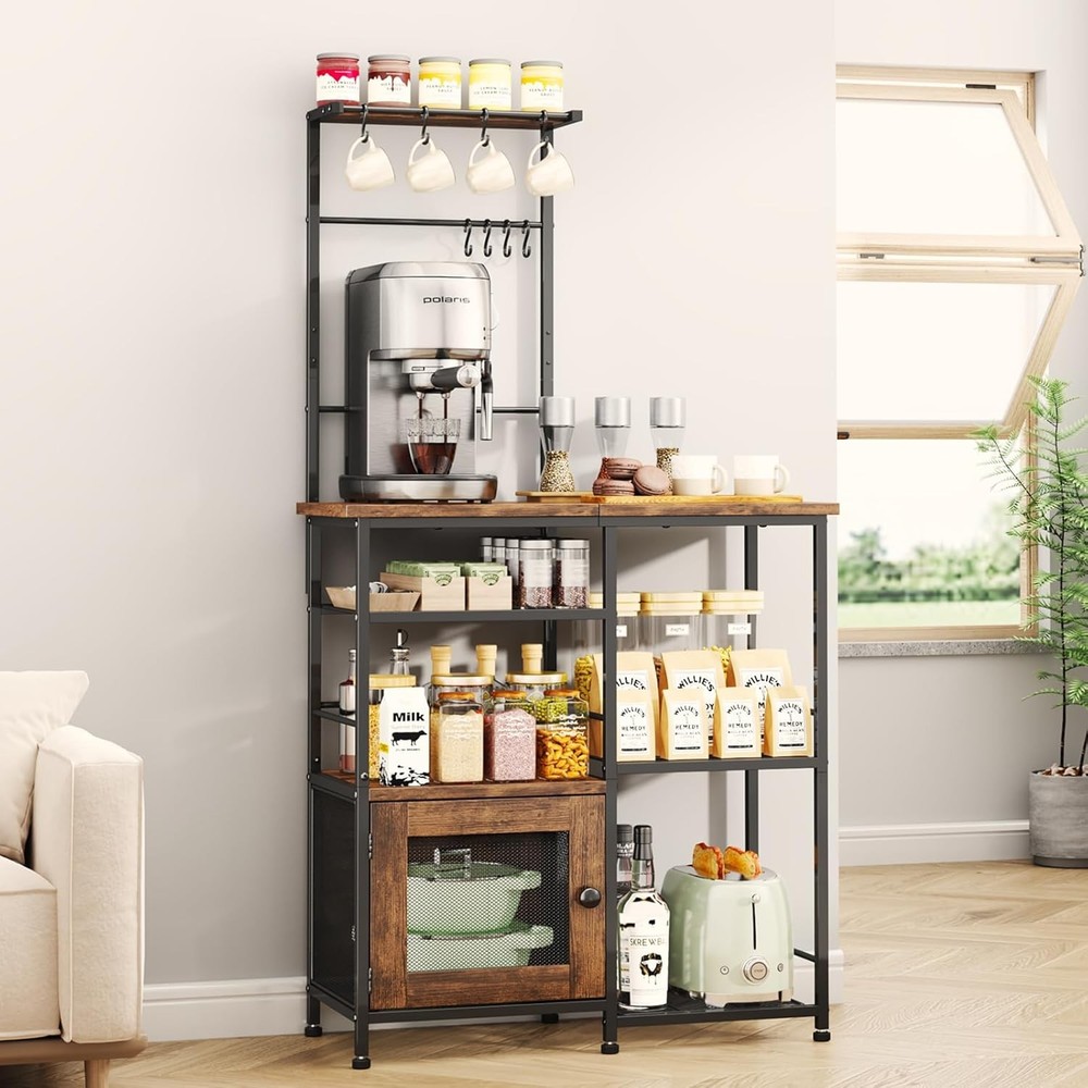 Bakers Ra with Stora - Coffee Bar Cabinet Organizer Hooks,