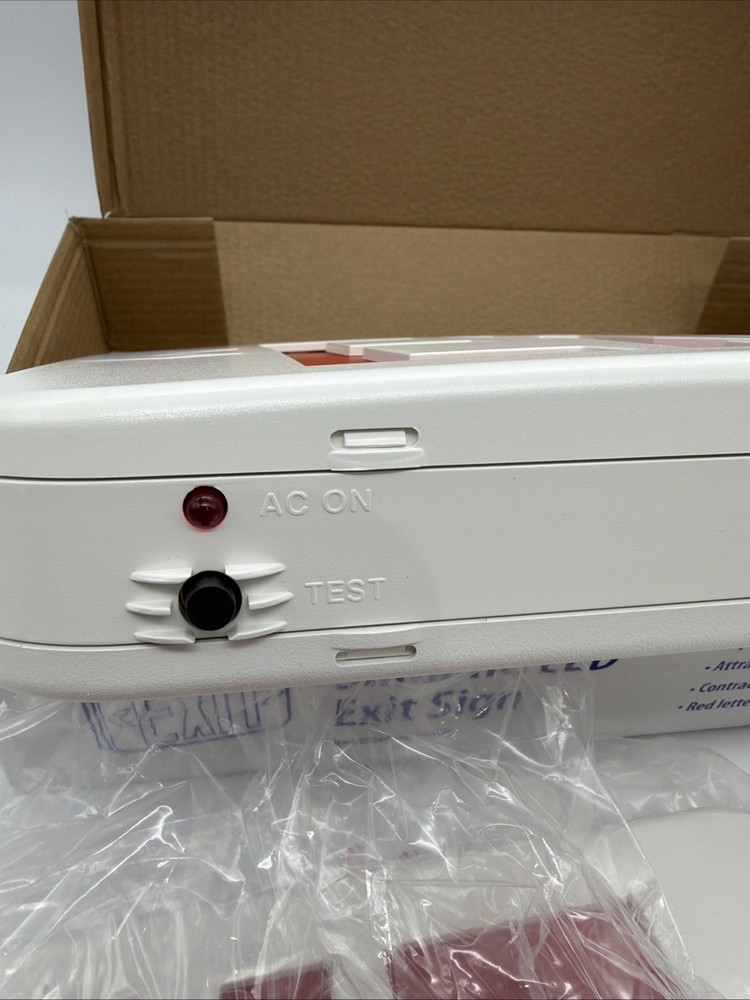 NEW Slimline LED Exit Sign – Red/Green Adjustable – Combo Emergency Light