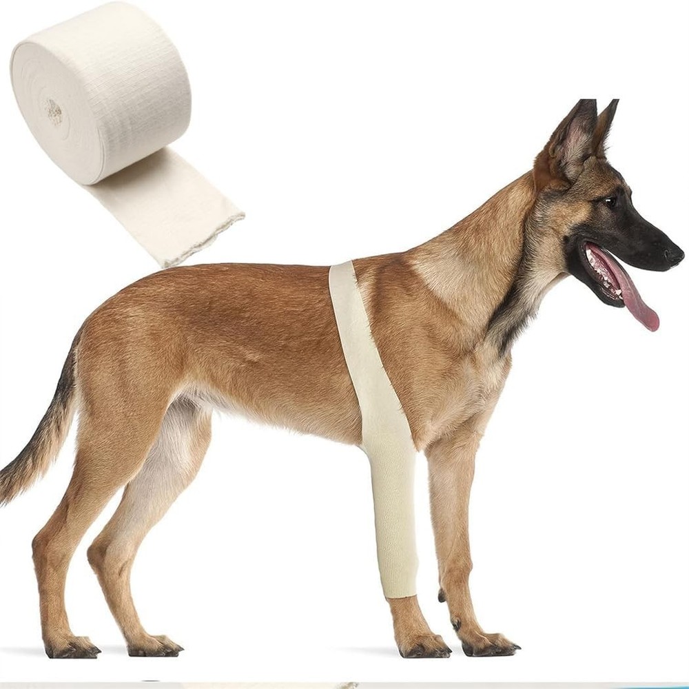 Cotton Compression Wrap Roll - Size D for Wound Dressing & Support