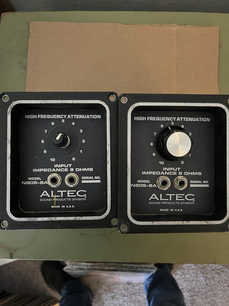 Altec N809-8A High Frequency 8 Ohms Vintage Speaker Pair - Working - tested