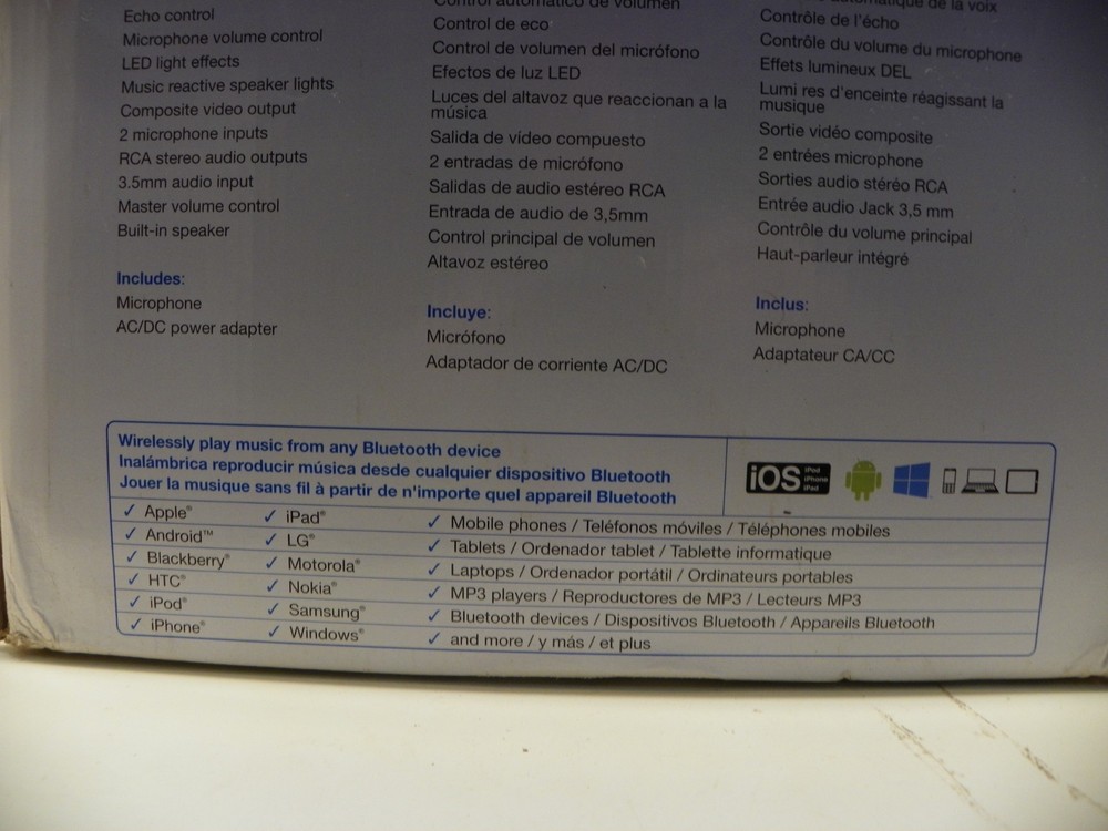 iLive IJMB587B Karaoke System with Bluetooth