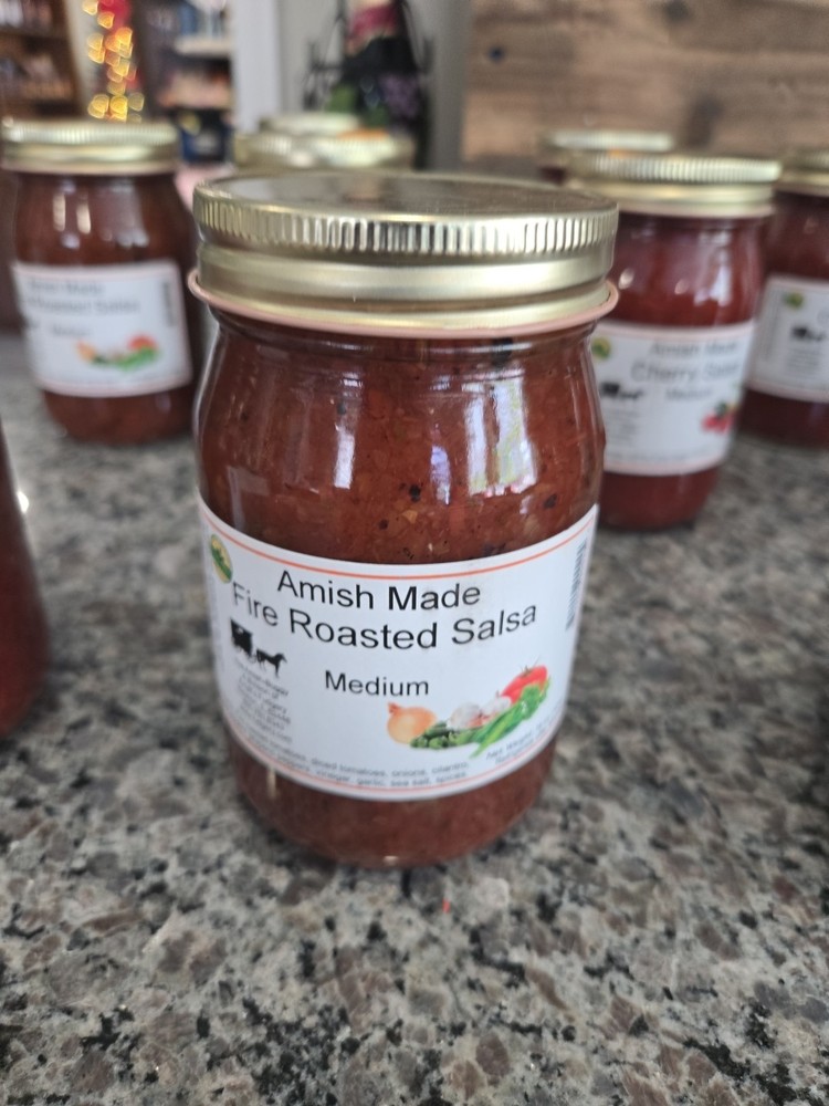 amish Fire Roasted salsa 16oz  exp 03/27/27
