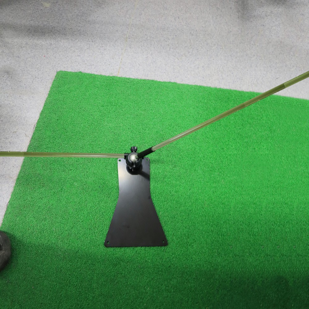 360° Golf Swing Plane Alignment Training Practice Aid Plate Stick Holder US