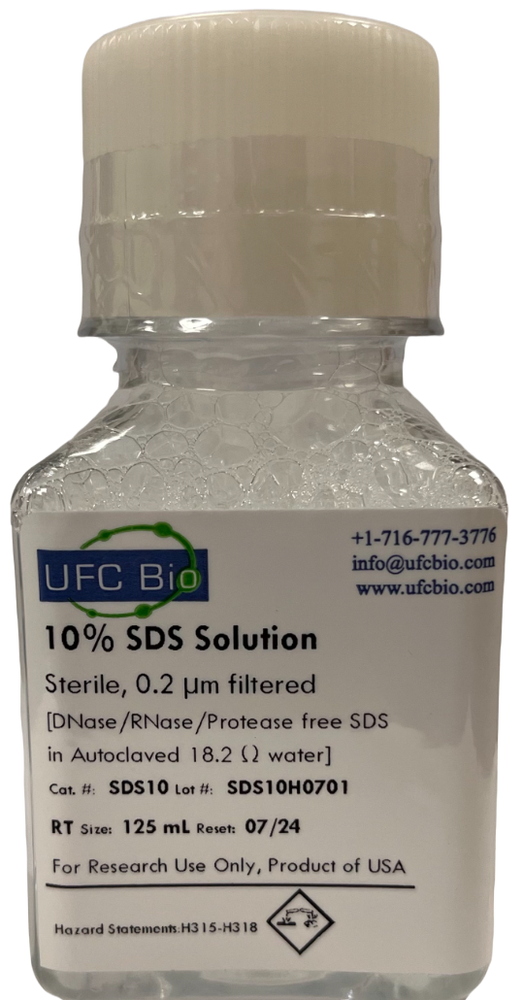10% Sodium Dodecyl Sulfate (SDS) Solution - 125mL