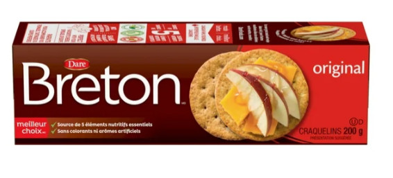 Dare Breton Original Crackers, 200g (3 Pack)