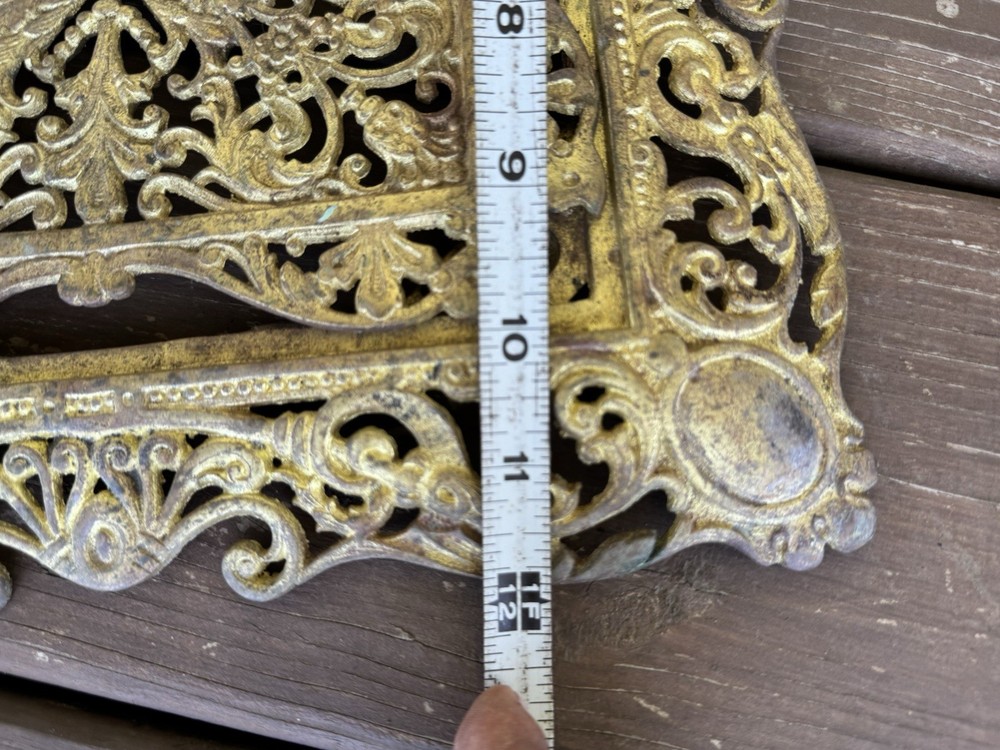 Ornate Brass Plant Stand Top