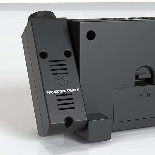 Digital Projector Alarm Clocks with Projection White Digits; Red Projection