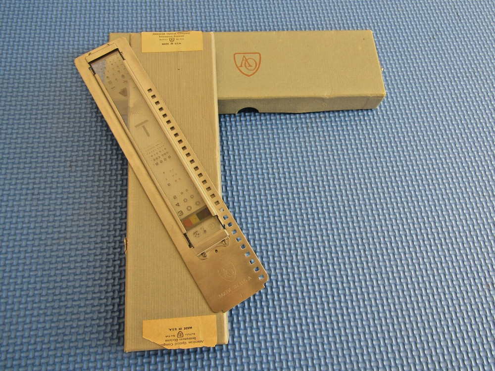 American Optical Company #22 slide project-o-chart slide