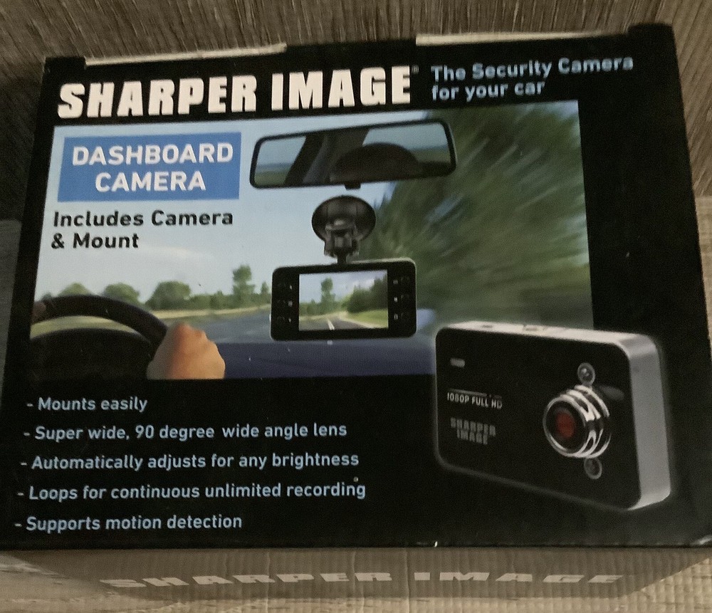 2018 Sharper Image Dashboard Security Camera & Mount (SI-AA15)