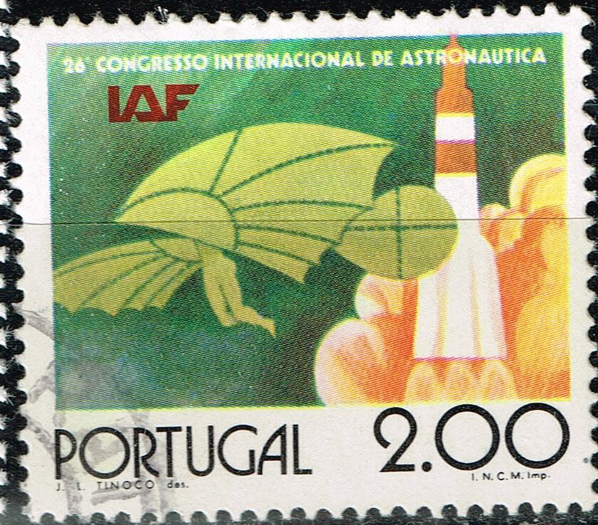 Portugal Space Exploration History Rocket stamp 1996 A-2