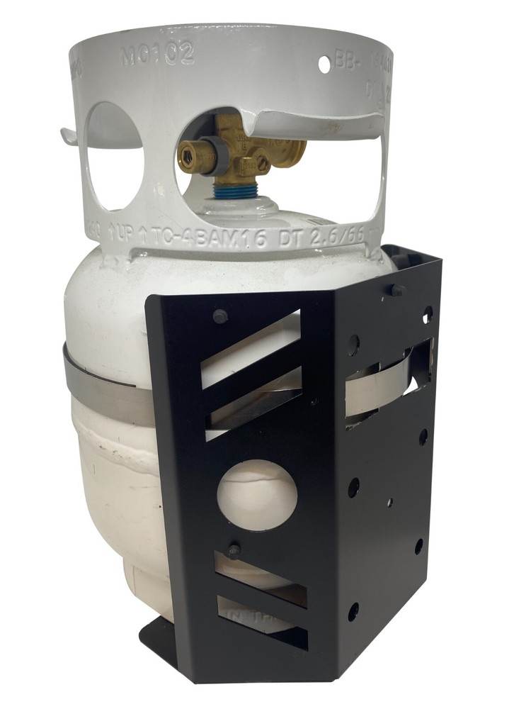 Overland AXIS 5 LB Propane Tank Vehicle STEEL Mount with Quick Release