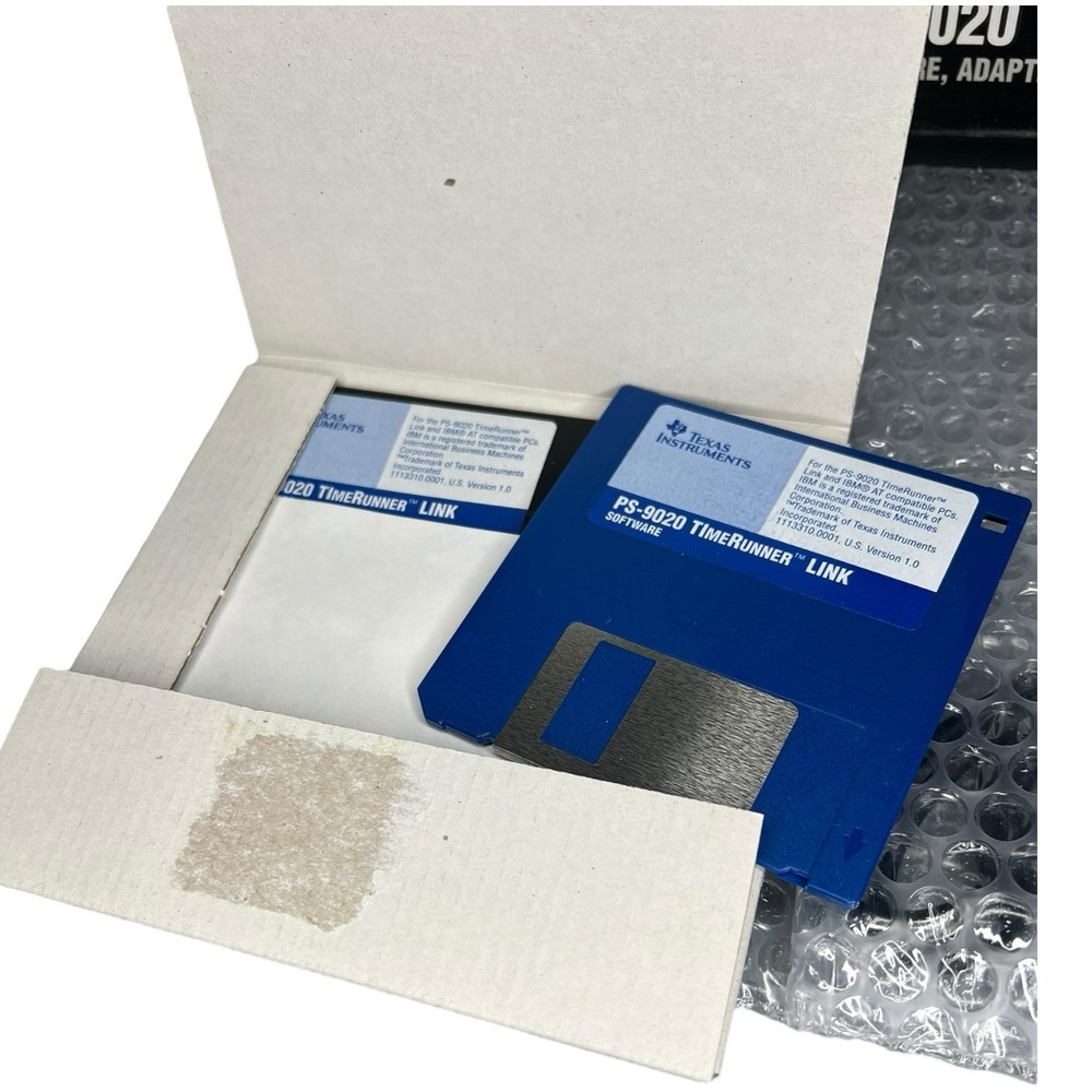 TI Texas Instruments VTG 1993 PS-9020 TImeRunner Link - NOS