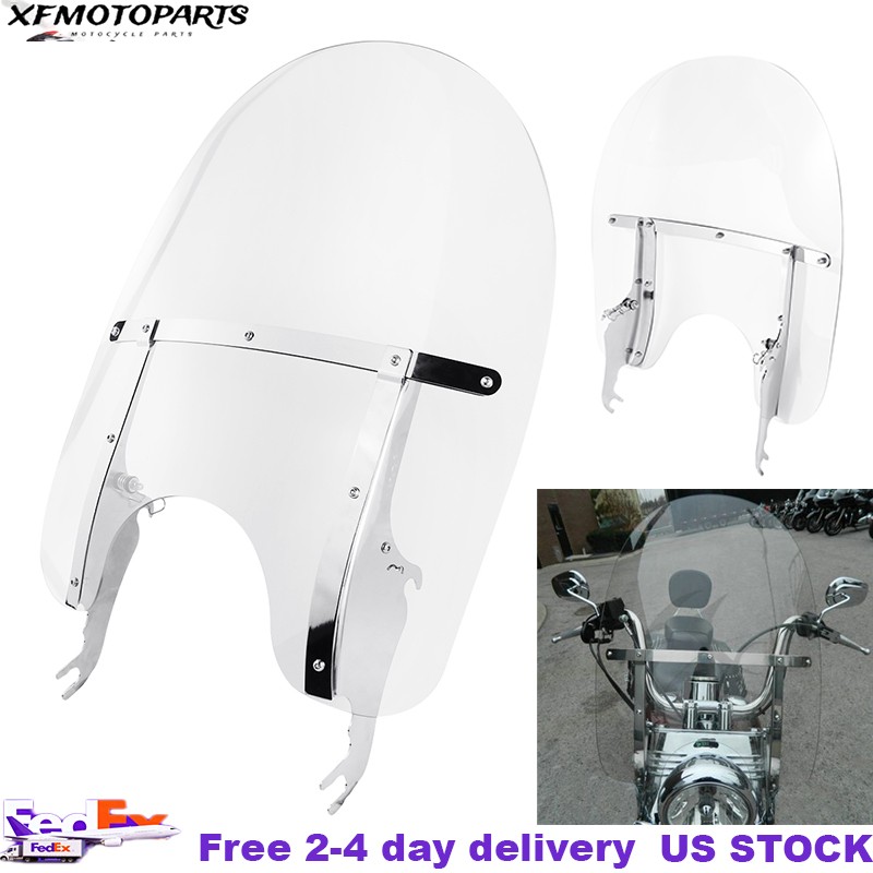 Windscreen Windshield Fit For Harley Heritage Softail Classic Fatboy 2000-2017