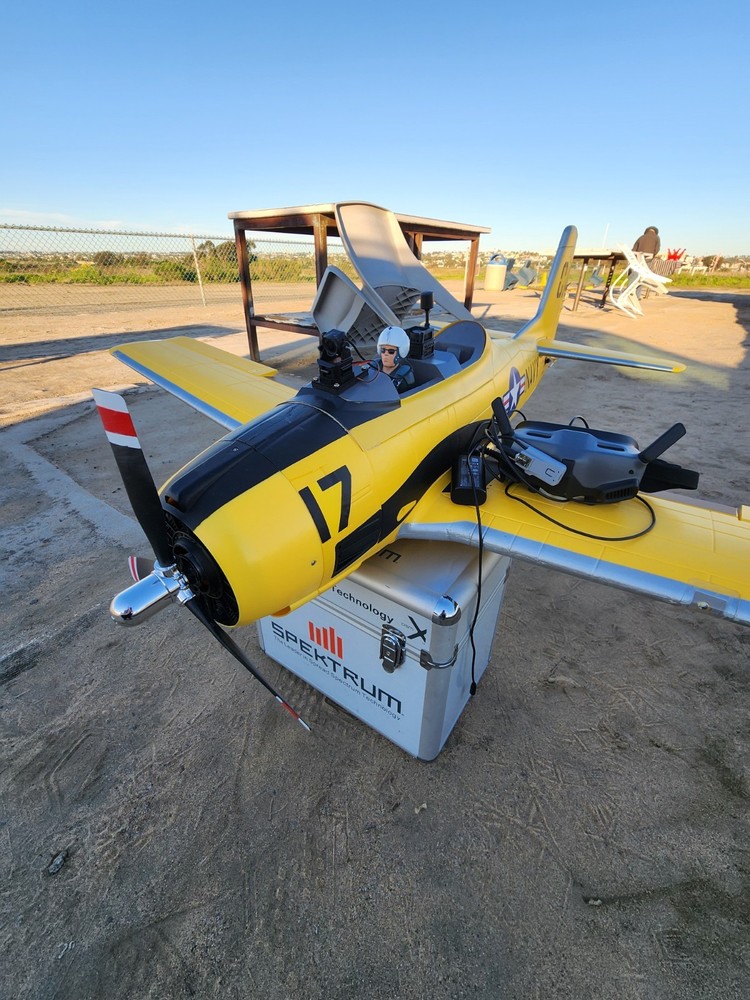 RC PLANE T-28 Trojan BNF FPV WITH DJI HEADTRACKER