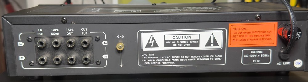 Coustic HEQ-5000 Audio Frequency Equalizer - very lightly used