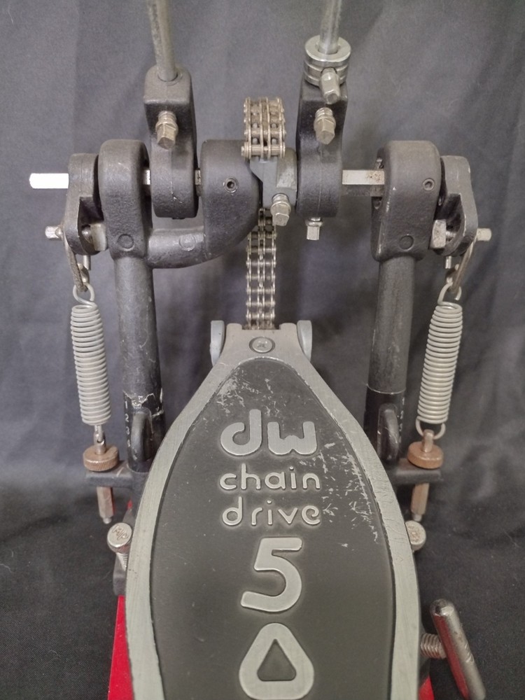 DW 5000 Double Kick Pedal w Drumhead Patch