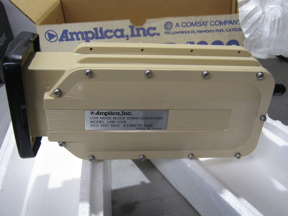 Amplica Comsat LNB-1000Low Noise Block Down Converter NOS!