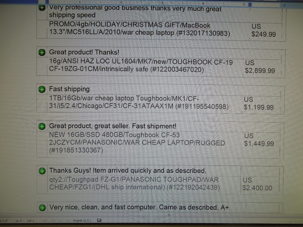 GENUINE Panasonic FZ-M1/barcode scanner reader bar code identifier