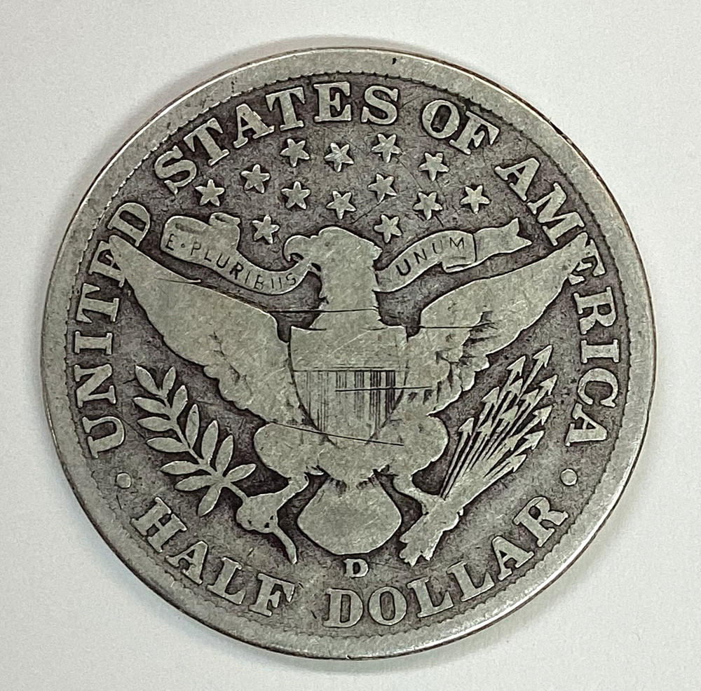 1908-D Barber Half Dollar