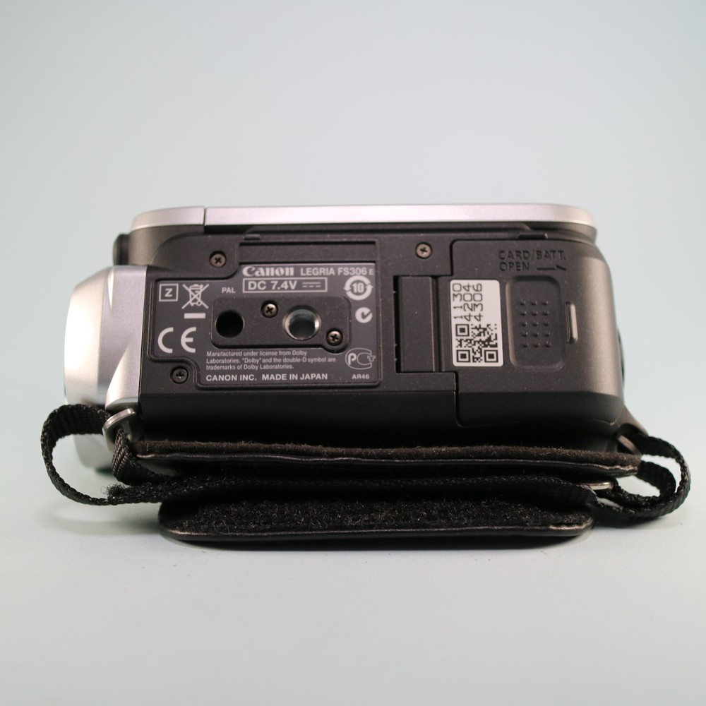 Canon Legria FS306 Handheld High Definition Camcorder Silver Tested
