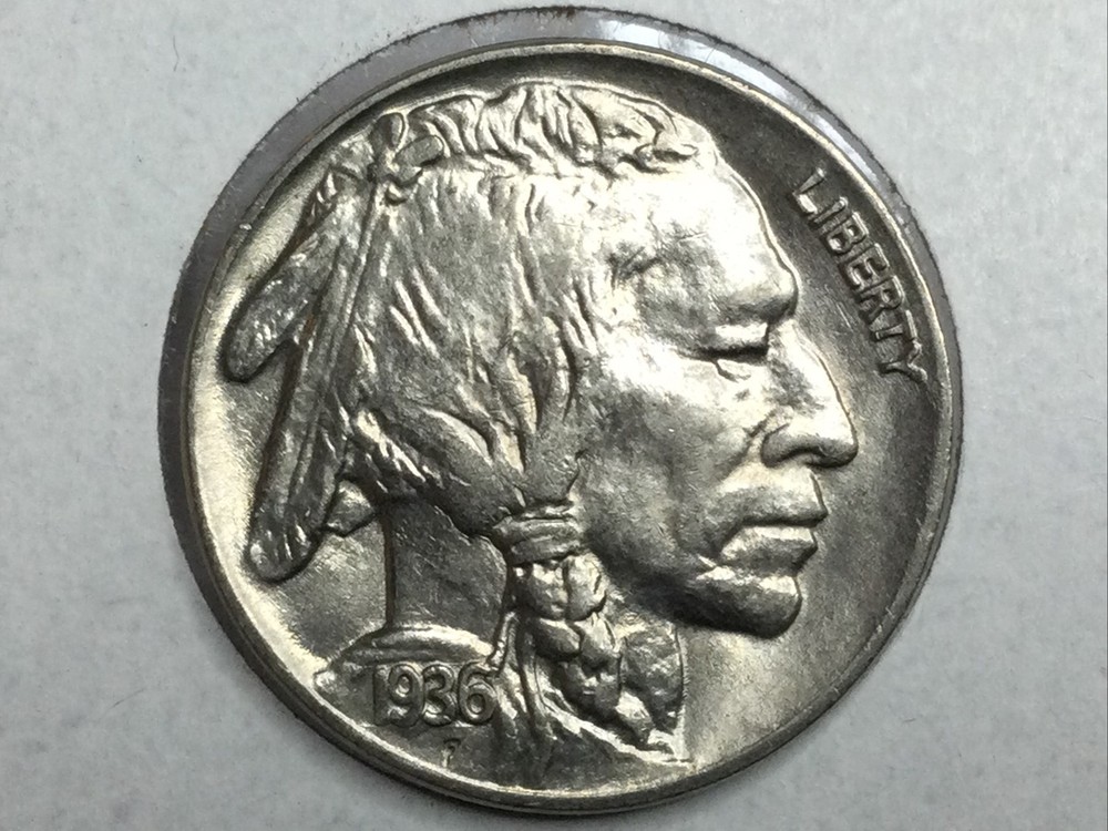 1936 Buffalo Nickel in uncirculated