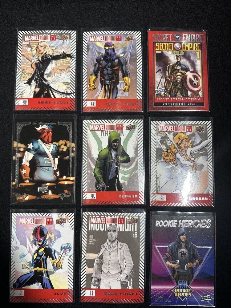 2017 Upper Deck Marvel Annual, You Pick, Base and Sub-Sets, Finish Your Set