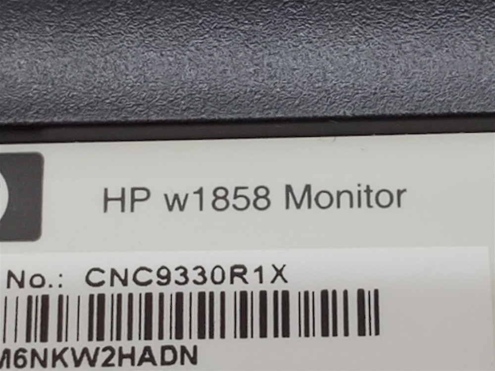 ⭐️⭐️⭐️⭐️⭐️ Computer Monitor HP w1858 18.5"