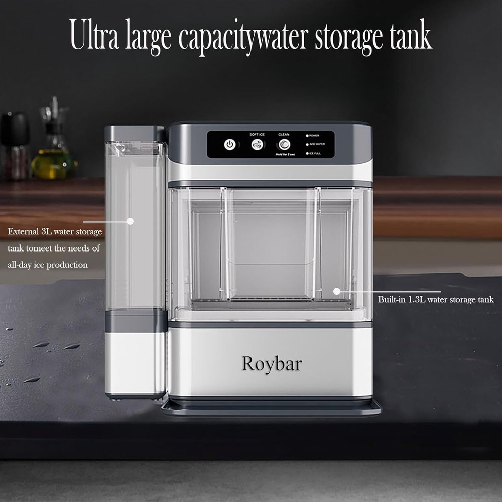Large Capacity Ice Maker Countertop One-Click Operation Ice Machine for Home Bar