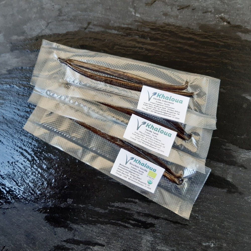Vanilla Pods Vanilla Variety Bourbon Sample