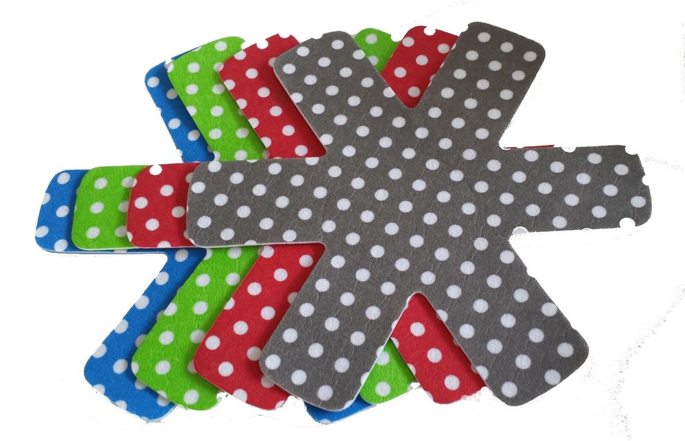 4 pc Pot and Pan Protector Anti-Scratch Pads. Divider for Cookware (Multicolor)