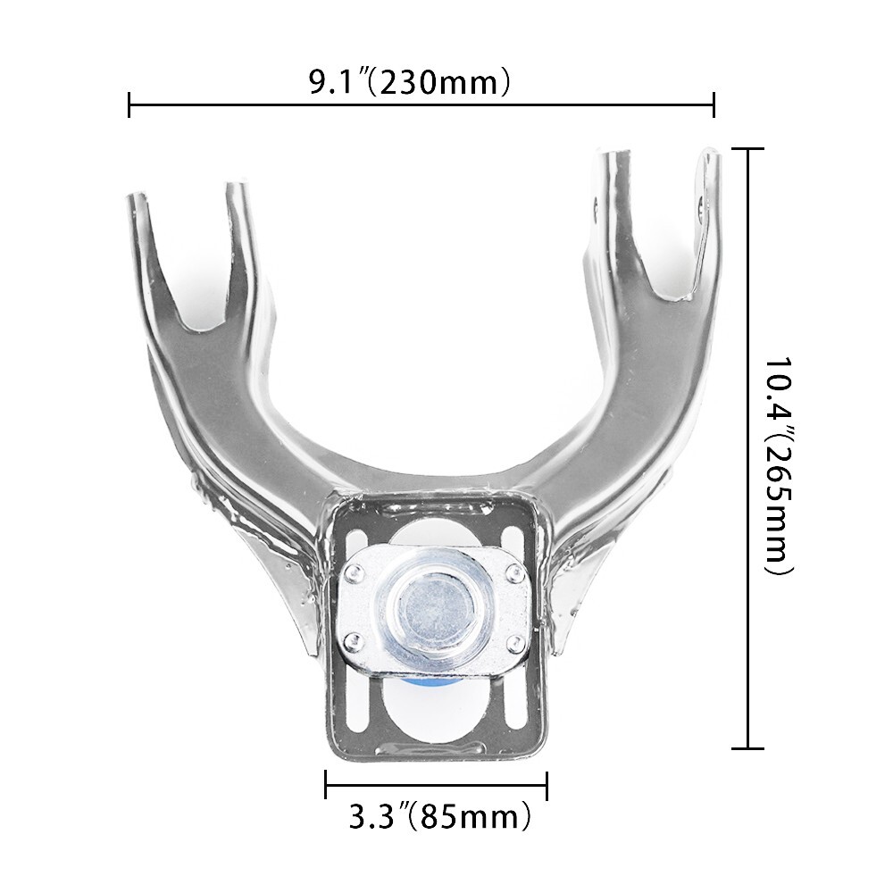 Silver Front Upper Control Arm Adjustable Camber Kit for 92-95 Honda Civic EG EJ