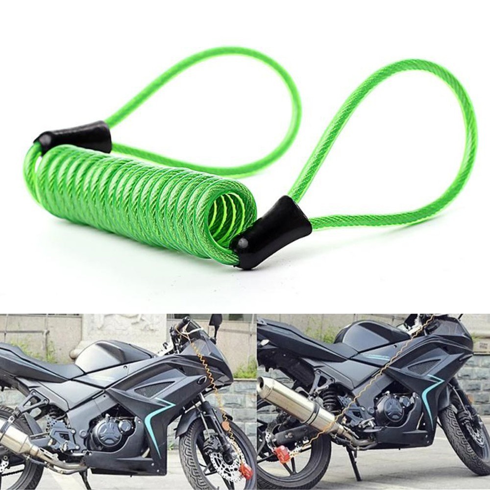 Disc Lock Reminder Minder Disk Cable Coil-Motorcycle Motorbike Scooter Security