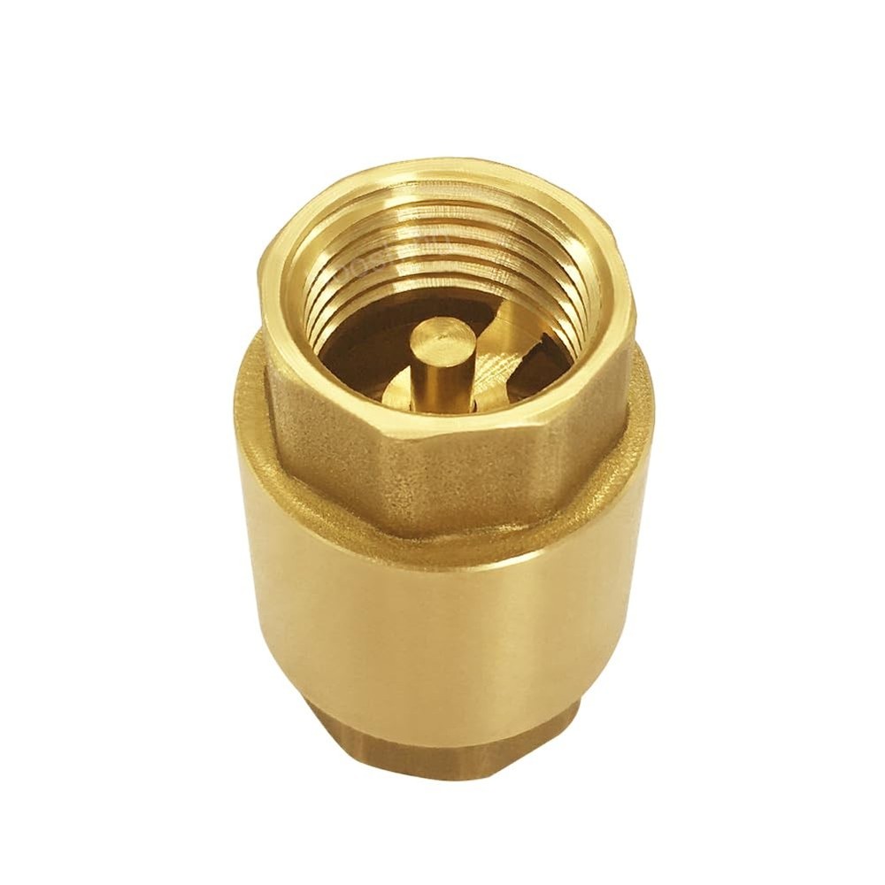 Hooshing 2PCS Brass Check Valve 1/2" NPT Female Thread One Way