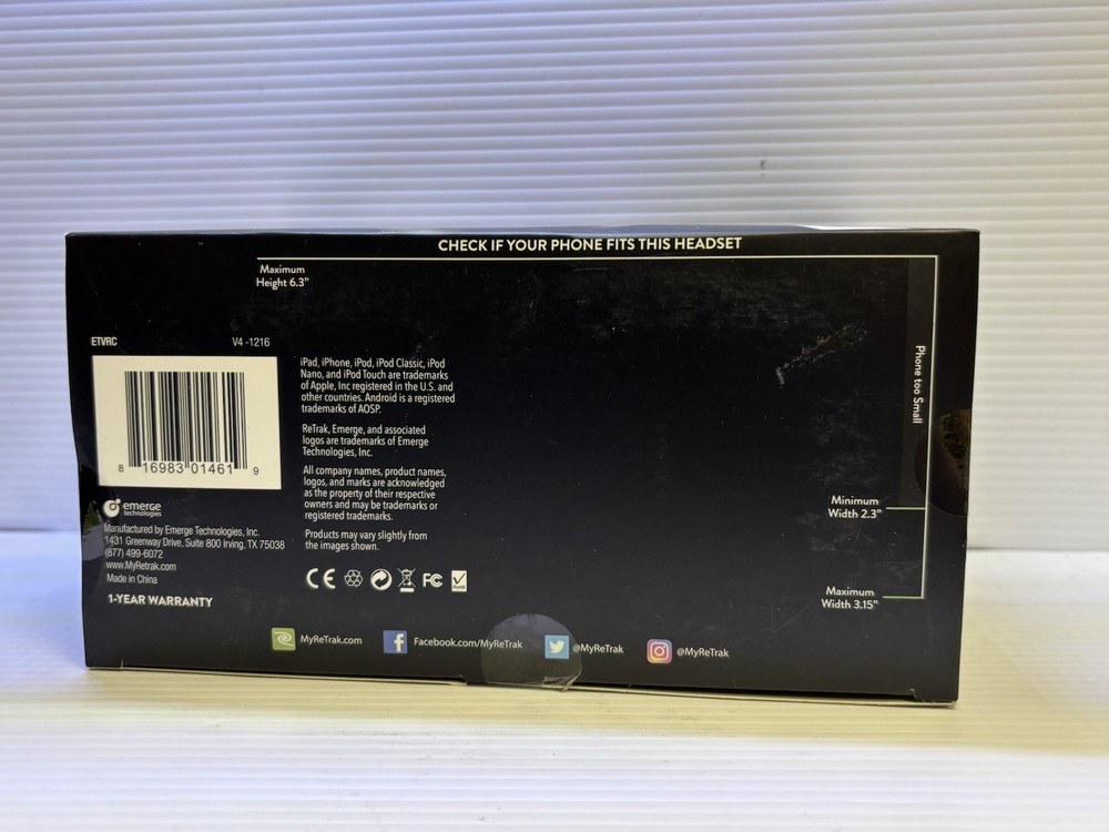 Utopia 360 Virtual Reality 3D Headset + Bluetooth Controller In Box