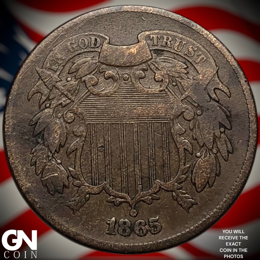 1865 2 Cent Piece Z7593
