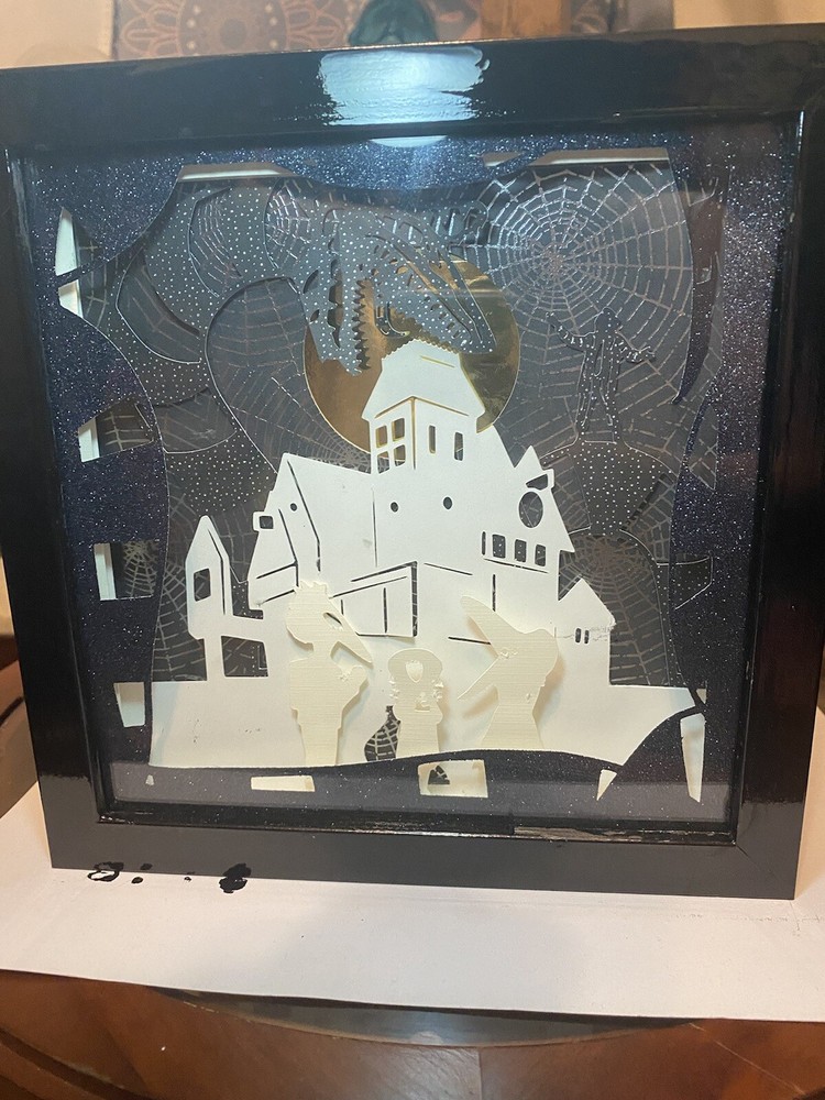 Beetlejuice hand made 9x9 shadow box