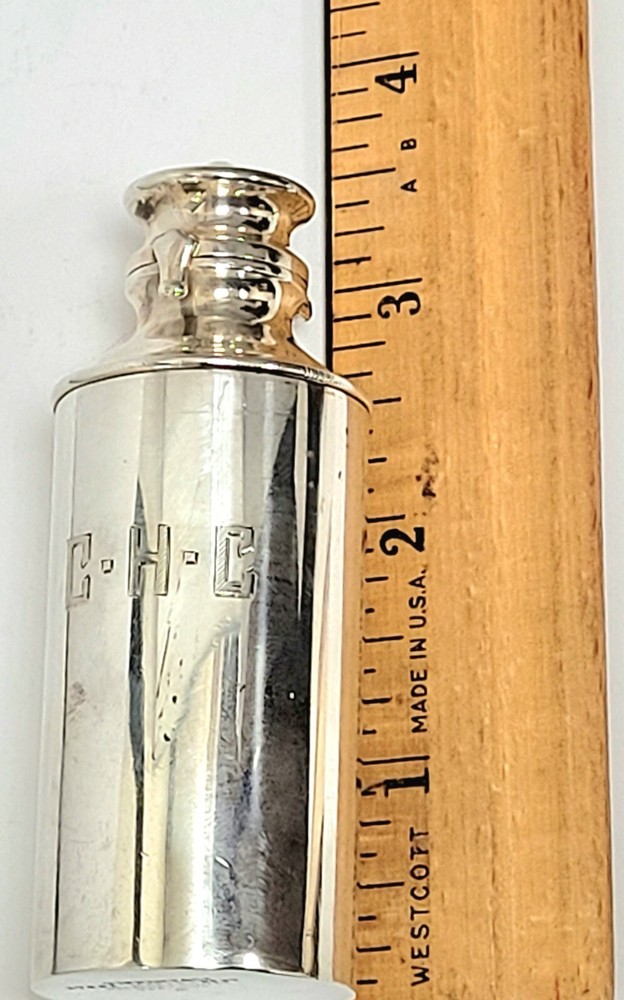 Tiffany Sterling Silver Perfume Bottle Vanity Mono