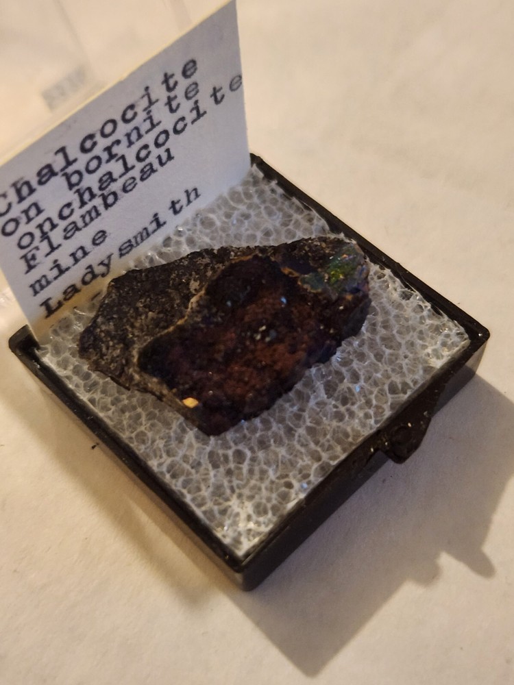 Beautiful Iridescent Chalcocite thumbnail specimen