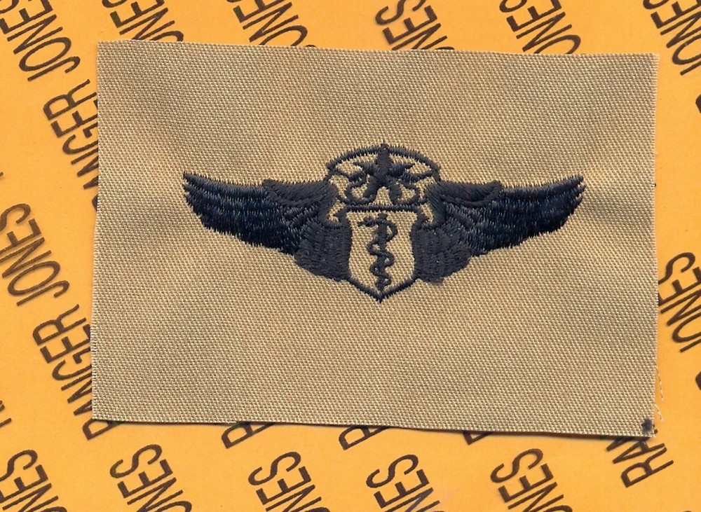 USAF Chief Flight Surgeon Qualification wing badge desert patch