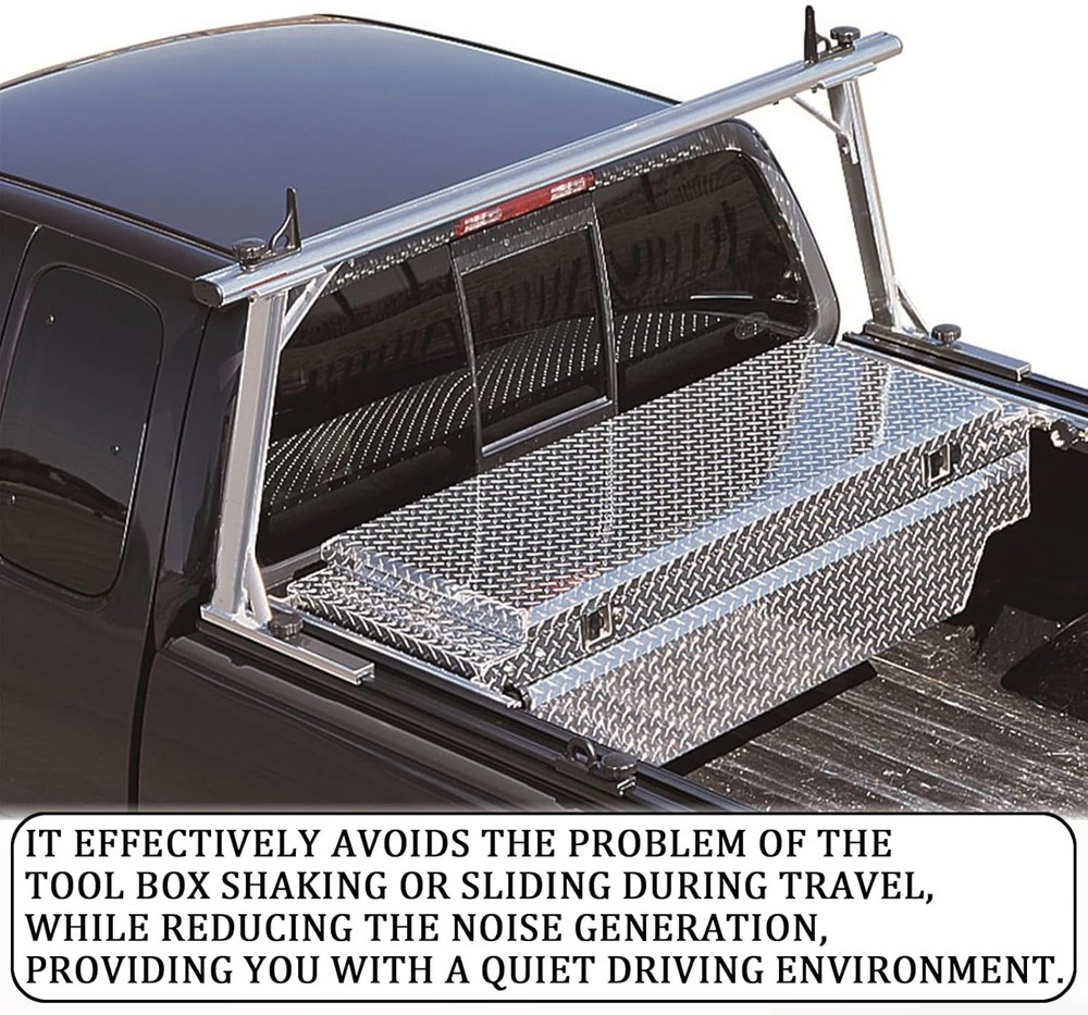 4PCS Truck Tool Box Mounting Kit, J Hook Crossover Boxes Silver