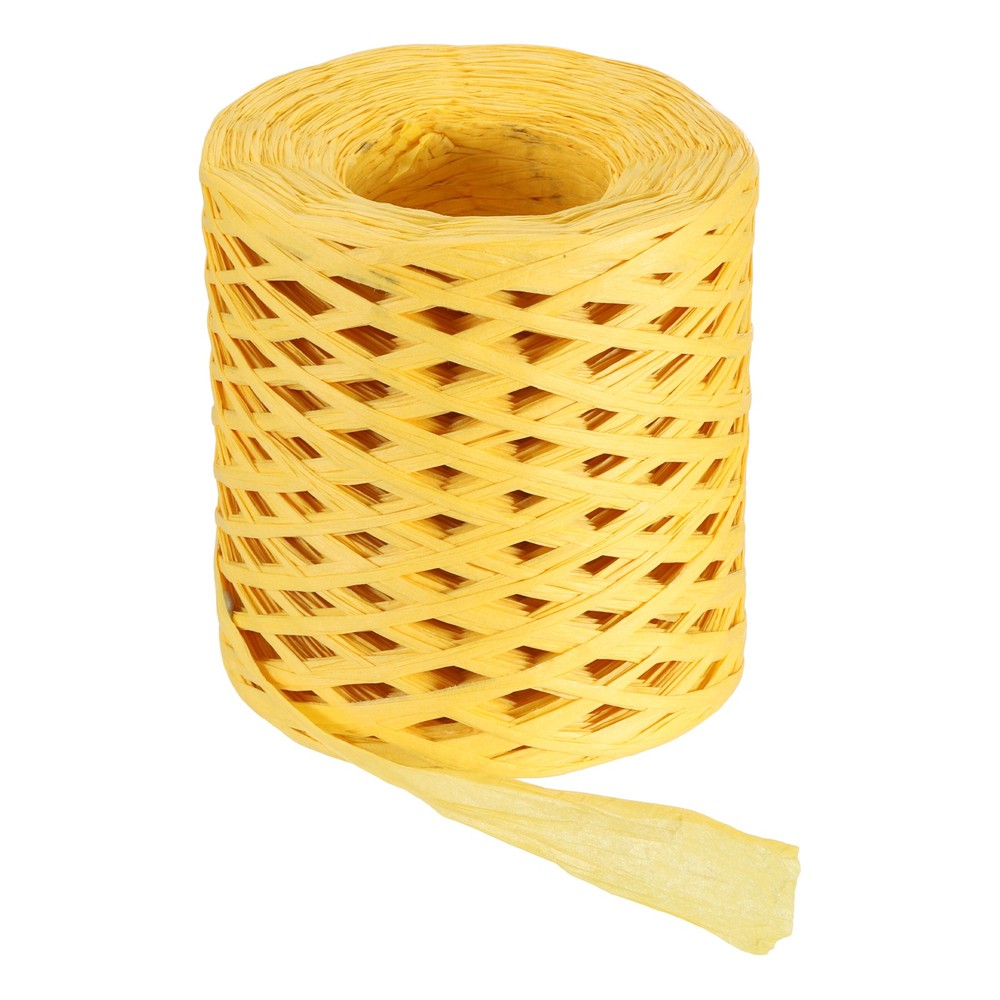 219 Yard Raffia Paper Craft Ribbon, Raffia Twine String, Yellow
