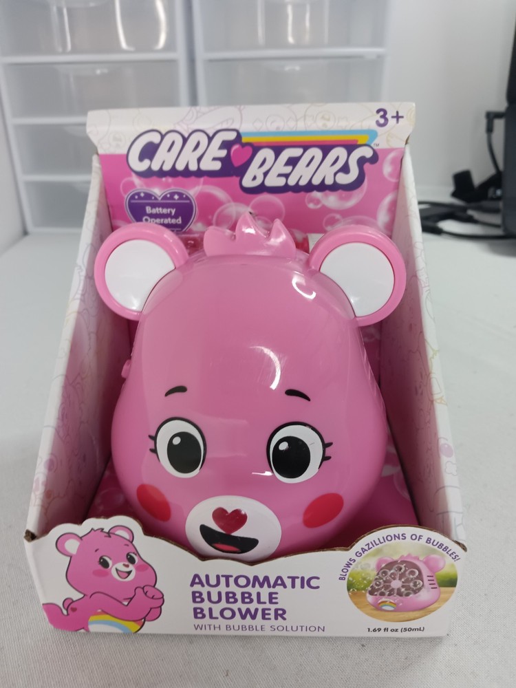Care Bears Cheer Bear Automatic Bubble Machine – Includes Bubble Solution